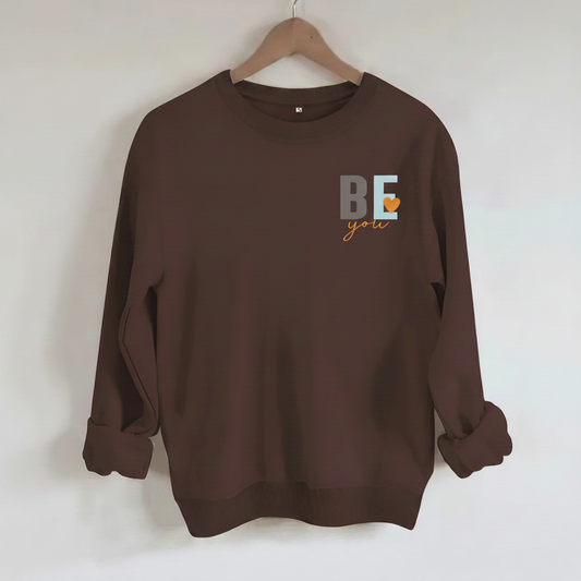 Letter love pattern printed hoodie