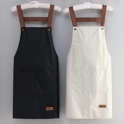 Professional Waterproof & Oil-proof Kitchen Apron for Cooking - Adjustable Waist Design
