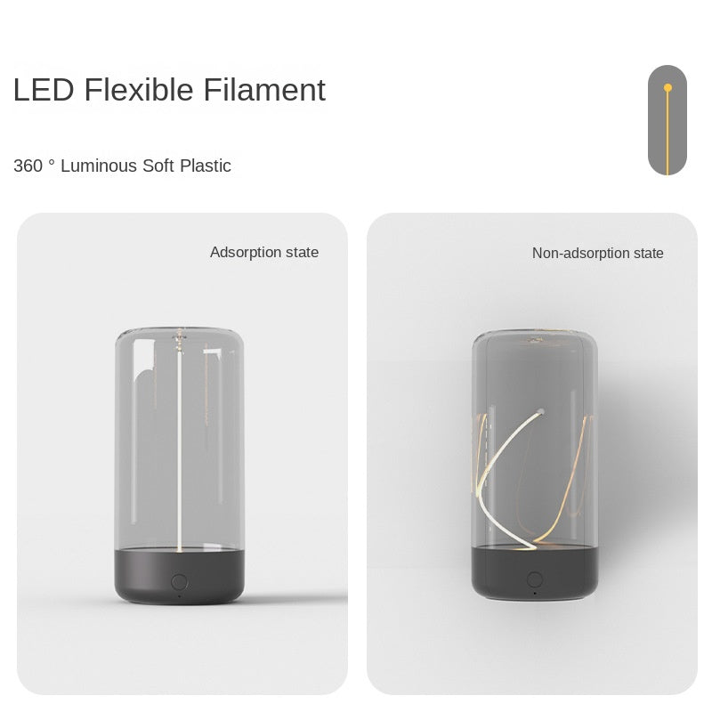 Portable LED Camping Lamp with Type-C Charging / Anti-Blue Light Night Light / Durable Creative Ambient Light