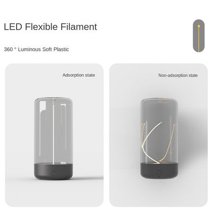 Portable LED Camping Lamp with Type-C Charging / Anti-Blue Light Night Light / Durable Creative Ambient Light