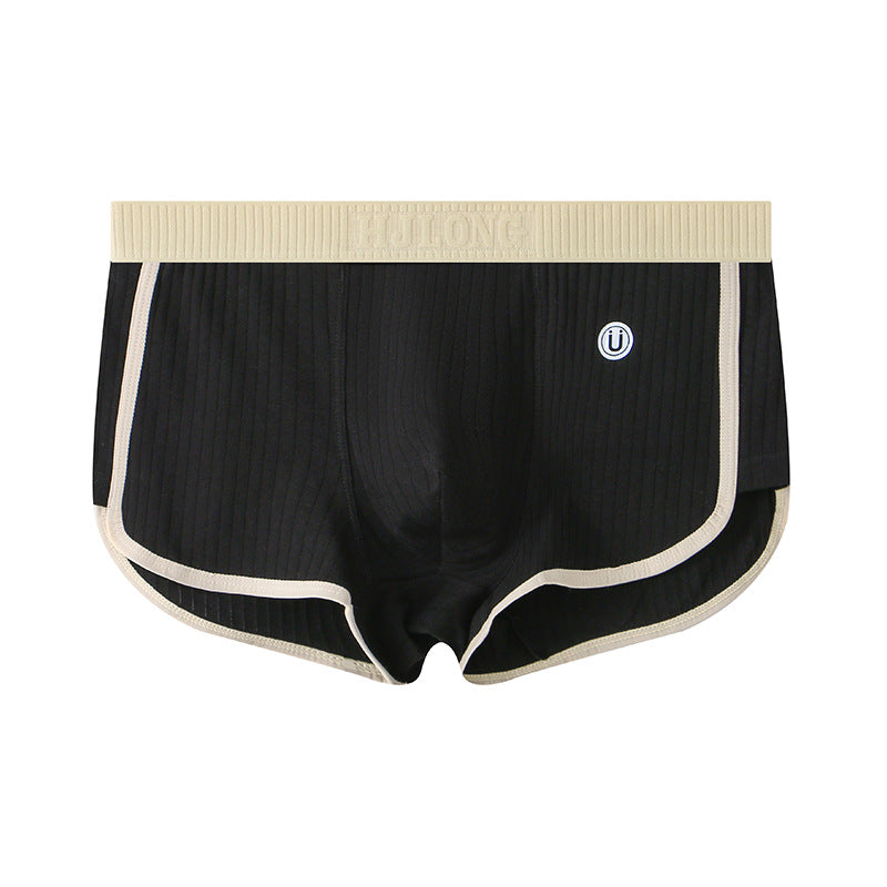 Women's Ribbed Cotton Mid-Waist Safety Shorts / Boxer Underwear