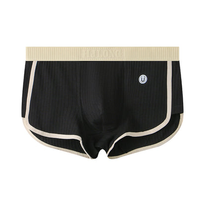 Women's Ribbed Cotton Mid-Waist Safety Shorts / Boxer Underwear