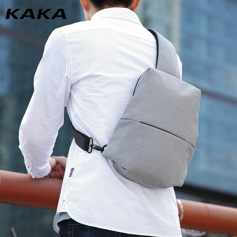 KAKA Casual Waterproof Chest Sling Bag - Unisex Multi-Functional Sports Shoulder Pack