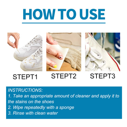 Jue-Fish White Sneaker Cleaner Spray and Whitening Agent for Yellow Edges