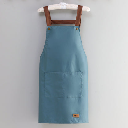 Professional Waterproof & Oil-proof Kitchen Apron for Cooking - Adjustable Waist Design