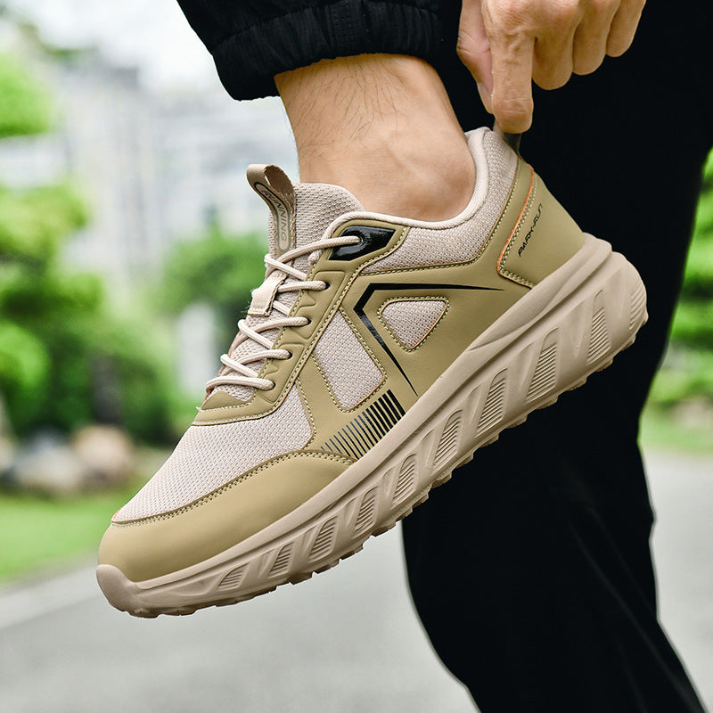 Men's Casual Running Shoes with Wide Toe Box - Comfortable Shock Absorption Sneakers