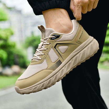 Men's Casual Running Shoes with Wide Toe Box - Comfortable Shock Absorption Sneakers