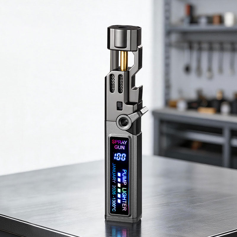 Windproof High-Temperature Outdoor Torch Lighter | Metal Body Jet Flame
