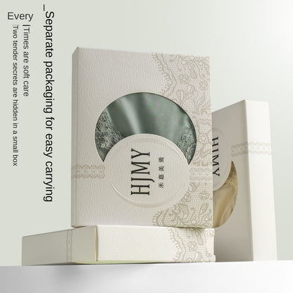 Luxury Mid-High Waist Lace Briefs - Silk-Cotton Lined Antibacterial Mesh