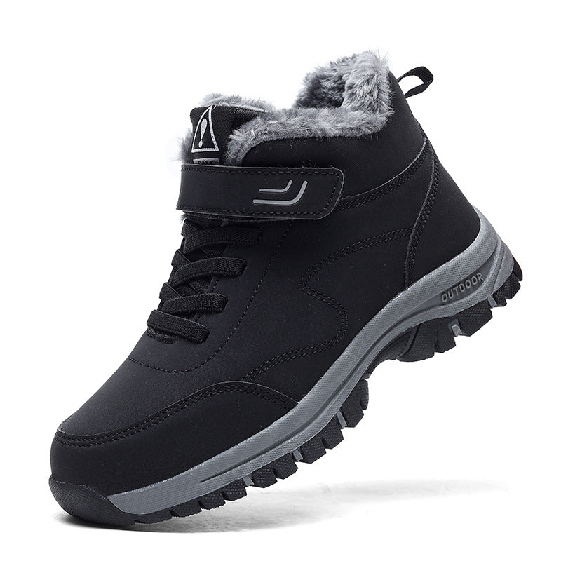 Premium Winter Snow Boots – Waterproof Anti-Slip Cotton Shoes with Warm Fleece Lining