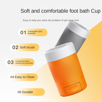Title: Portable Dog Paw Cleaner Cup | Gentle Silicone Paw Washing Tool for Muddy Paws (Towel Feature)