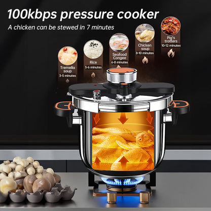 Premium Stainless Steel Pressure Pot for Gas & Electric Stoves (4L/6L)