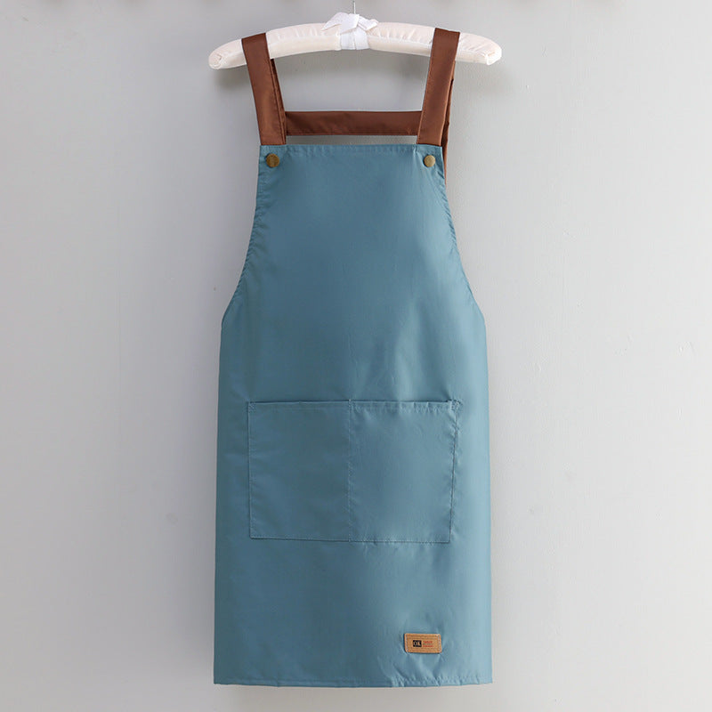 Professional Waterproof & Oil-proof Kitchen Apron for Cooking - Adjustable Waist Design