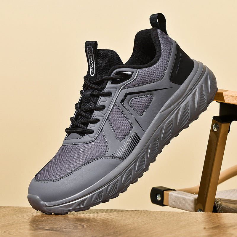 Men's Casual Running Shoes with Wide Toe Box - Comfortable Shock Absorption Sneakers