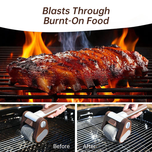 Ultimate Electric Rechargeable Grill Brush – Heavy Duty Stainless Steel BBQ Cleaner