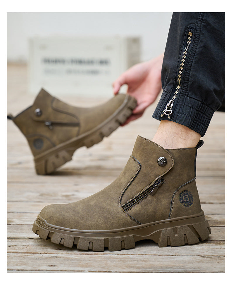 Welders' Labor Protection Anti Smashing and Anti Piercing Safety Shoes