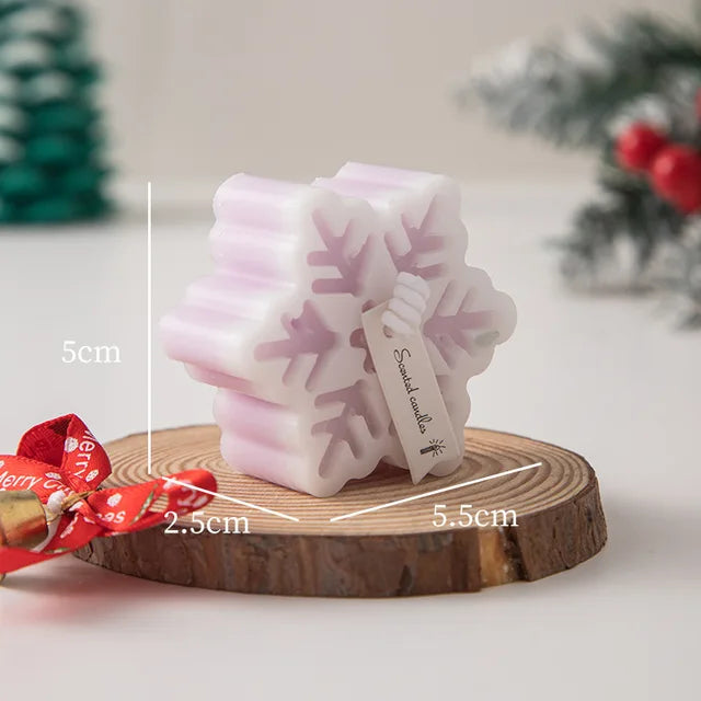Handmade Snowflake Scented Candle – Creative Aromatherapy Candle for Home Decor & Romantic Gifting