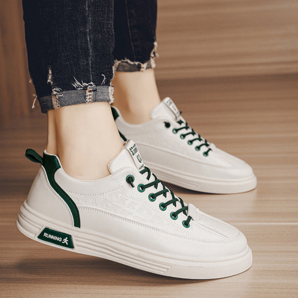 Men's Summer Casual Board Shoes - Anti-Slip Waterproof White Sports Sneakers