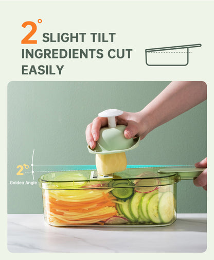 Multifunctional Vegetable Cutter with Drain Basket