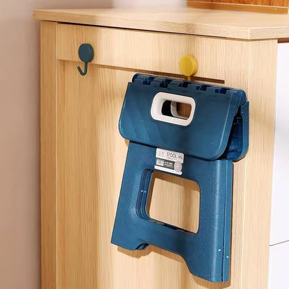 Extra Large Folding Step Stool | Portable Heavy-Duty Plastic Stool for Home, Kitchen & Outdoor Use