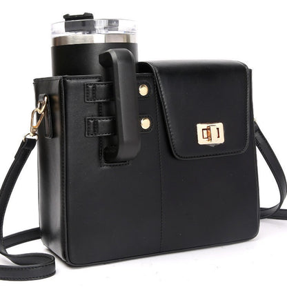 Outdoor Portable Insulated Bottle Bag | Crossbody Tumbler Cup Holder