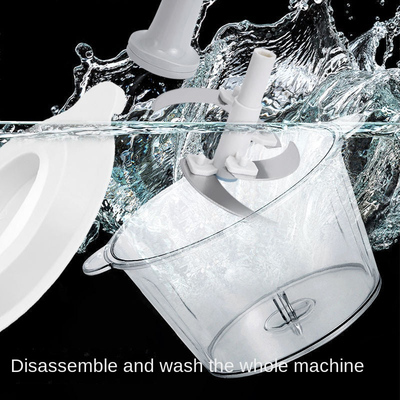 Manual Press Food Chopper & Meat Grinder - Multi-Functional Garlic Processor