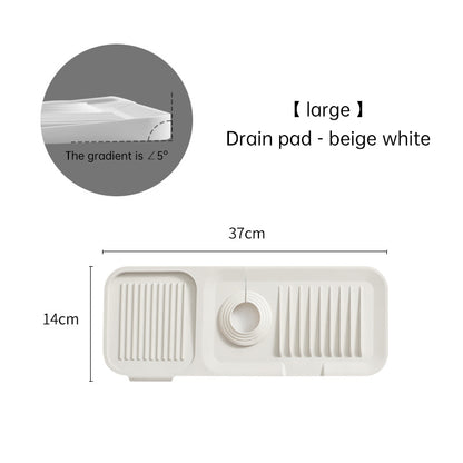 Silicone Faucet Drain Pad - Anti-Splash Kitchen Countertop Sink Mat