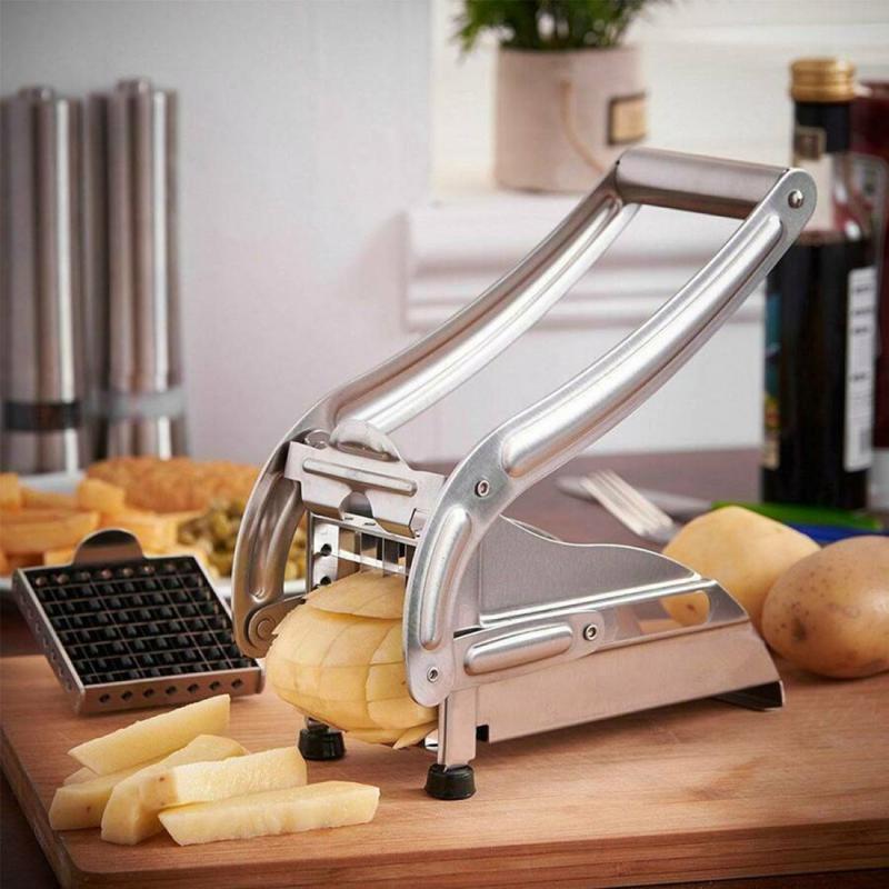 Stainless Steel Manual French Fry Cutter and Potato Slicer