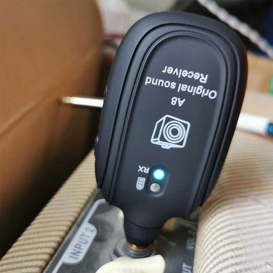 Wireless Guitar Transmitter Receiver System with USB Charging for Instruments