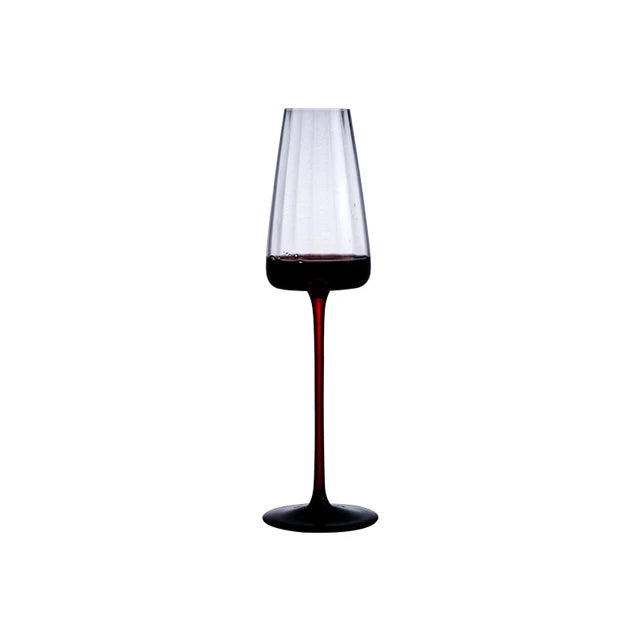 Elegant Creative Black Bow Tie Crystal Wine Glass | High-End Burgundy & Champagne Goblet
