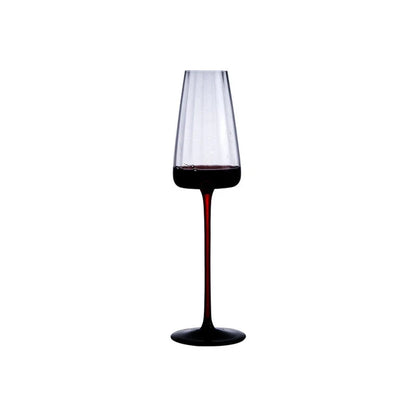 Elegant Creative Black Bow Tie Crystal Wine Glass | High-End Burgundy & Champagne Goblet
