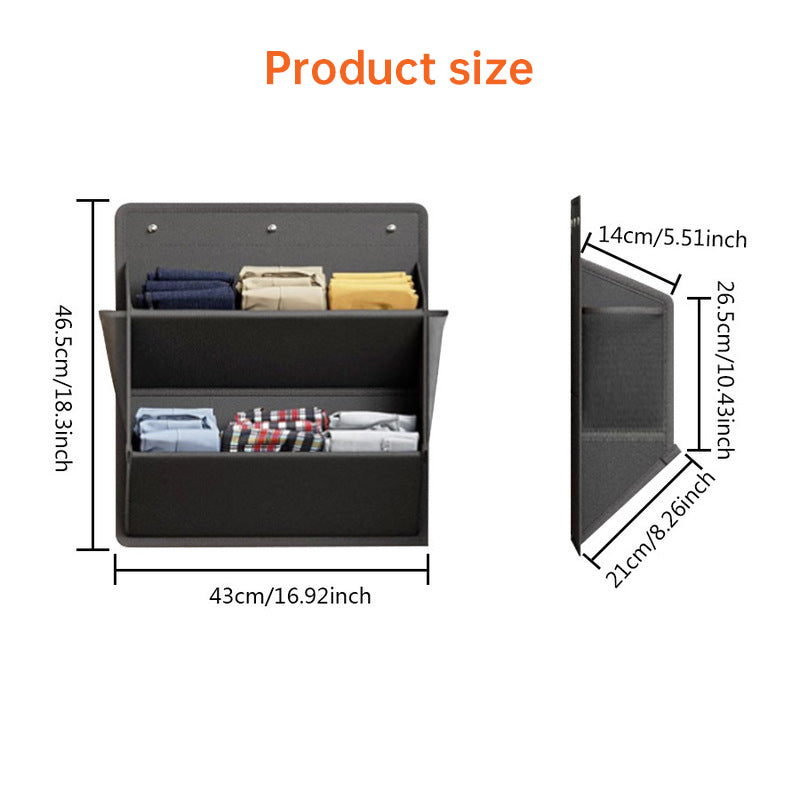 Adhesive RV Shoe Storage Bag - Over-The-Door Hanging Organizer with Deep Pockets