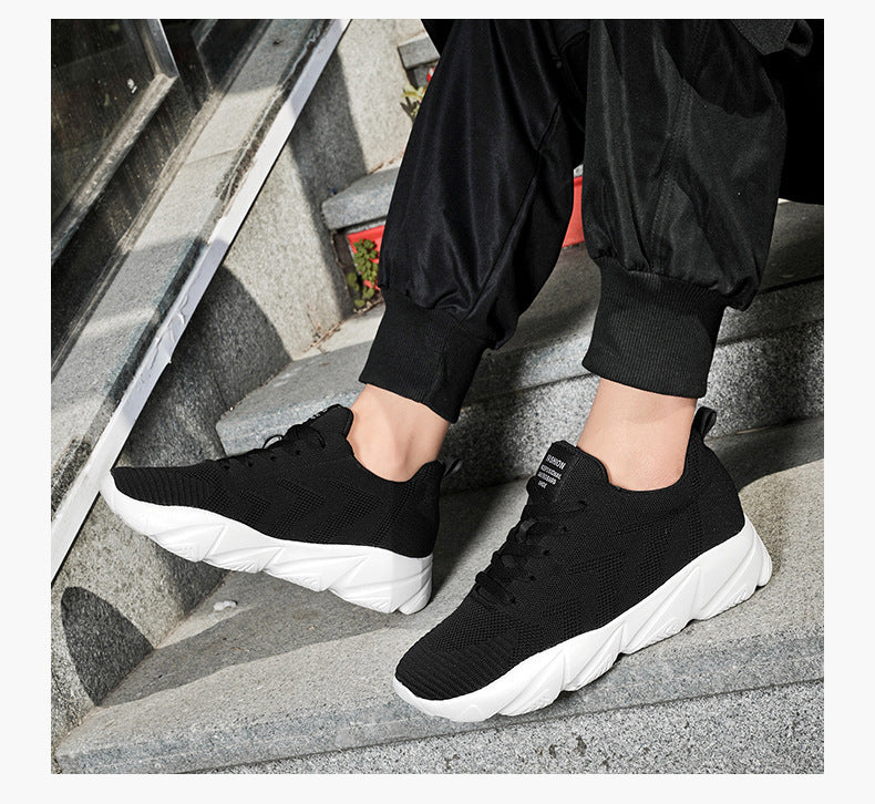 Men's 8CM Height-Enhancing Mesh Running/Sports Shoes