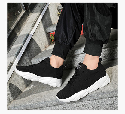 Men's 8CM Height-Enhancing Mesh Running/Sports Shoes