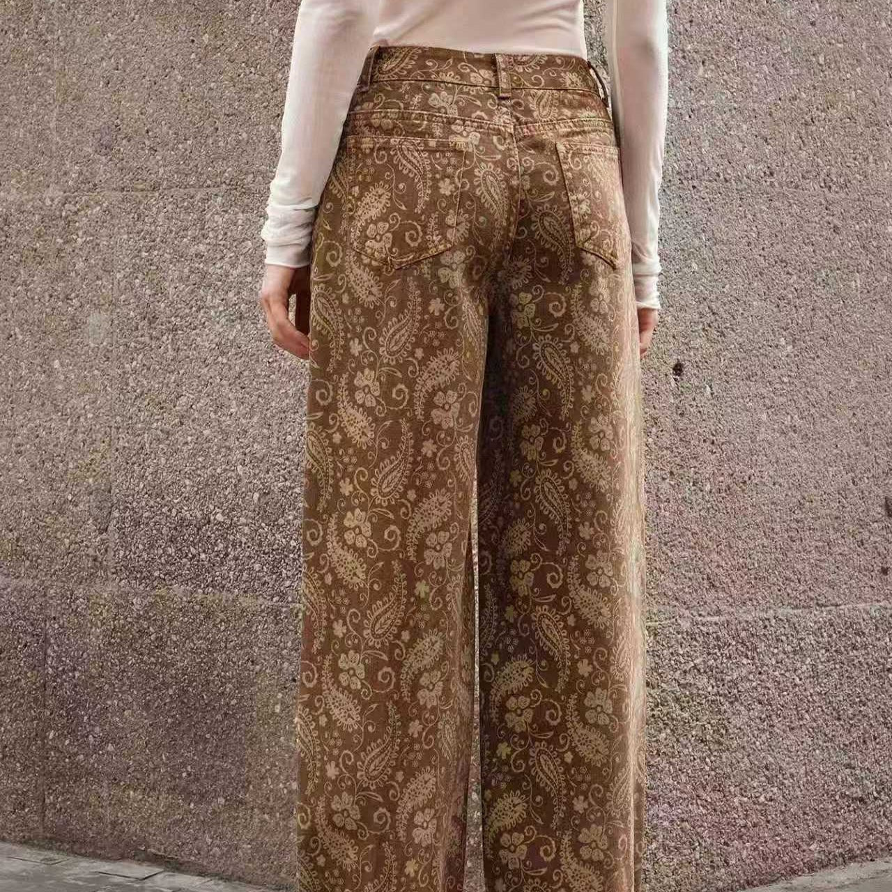 Women's Elegant Straight Tube Trousers - Slim Fit Retro Style Pants