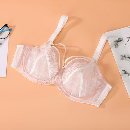 Women's Plus Size Lace Full Cup Bra - Large Bust Minimizing Underwear