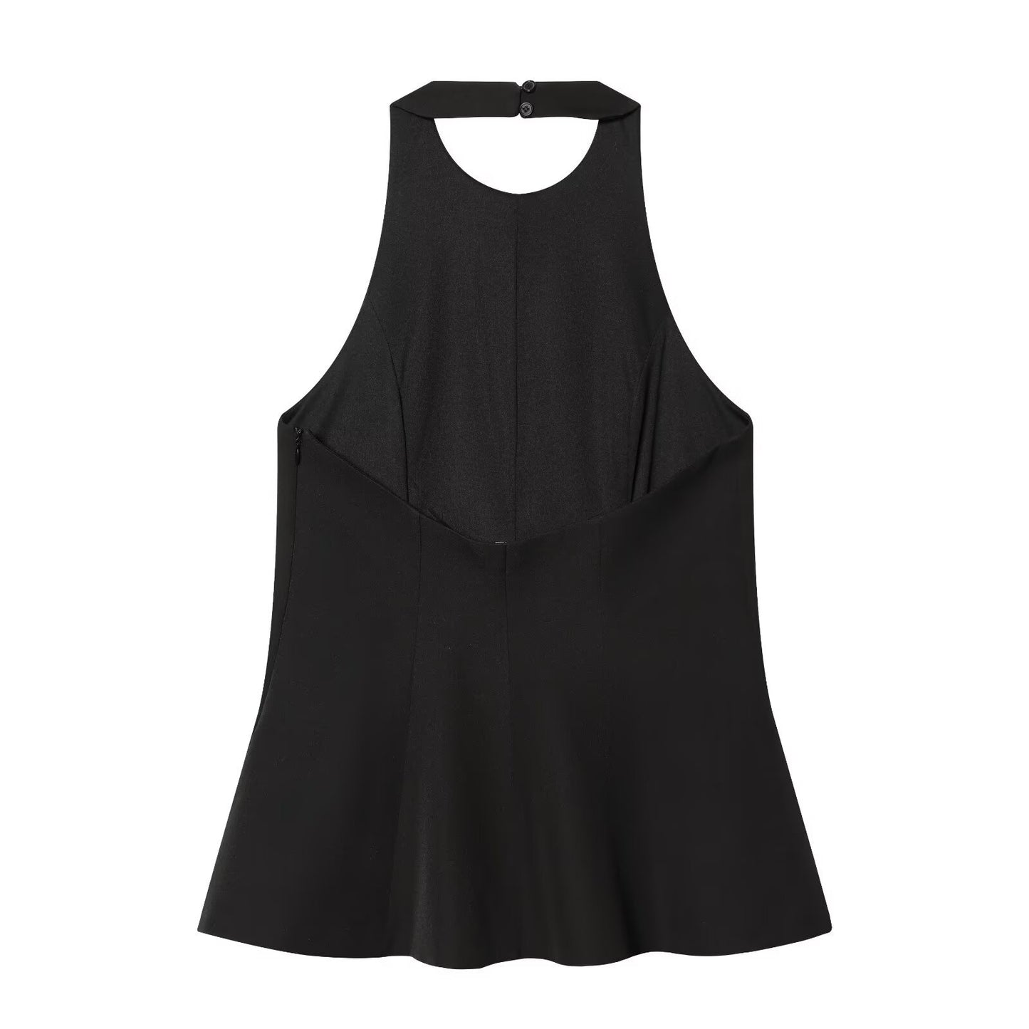 Luxury Double Breasted White Blazer Dress - Elegant Lapel Collar Sleeveless Vest Skirt for Women