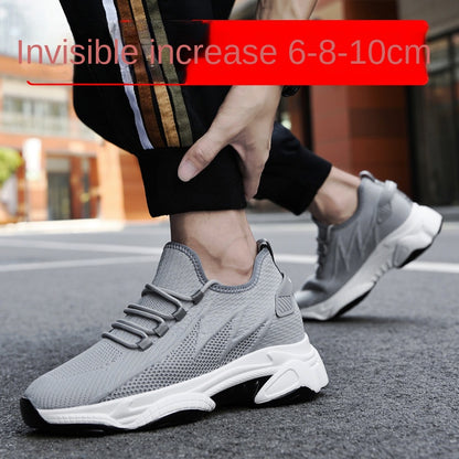 Summer 10CM Height Increasing Men's Shoes (Breathable Fly Woven Mesh)