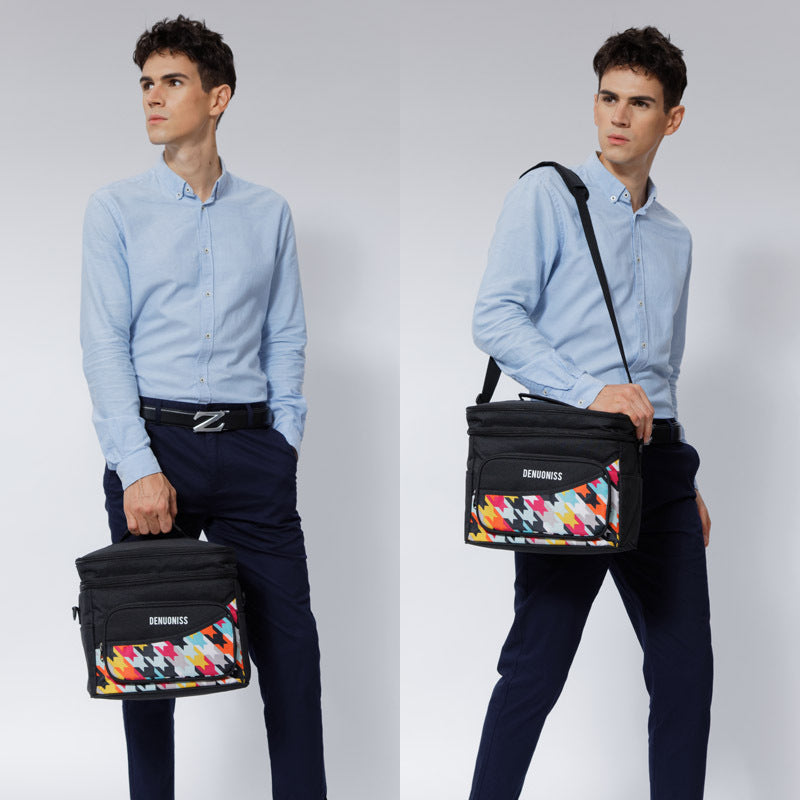 Insulated Lunch Cooler Bag - Large Capacity Thermal Meal Bag for Work, Picnic & Travel