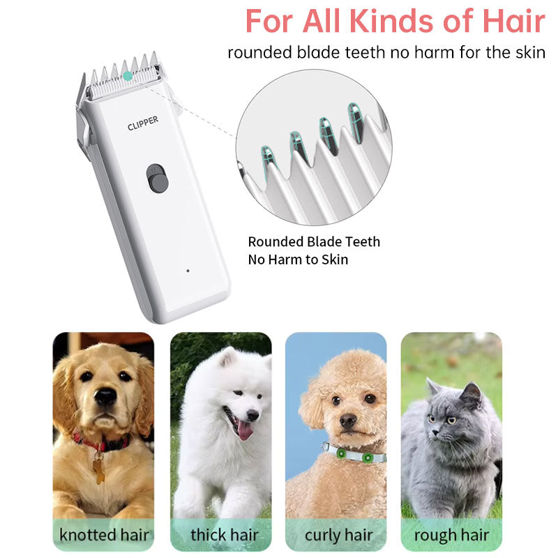 Professional Cordless Pet Clippers - Waterproof & Quiet Grooming Kit