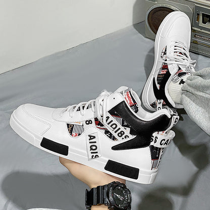 Men's Trendy High Top Board Shoes - Fashionable Outdoor Casual Sports Sneakers