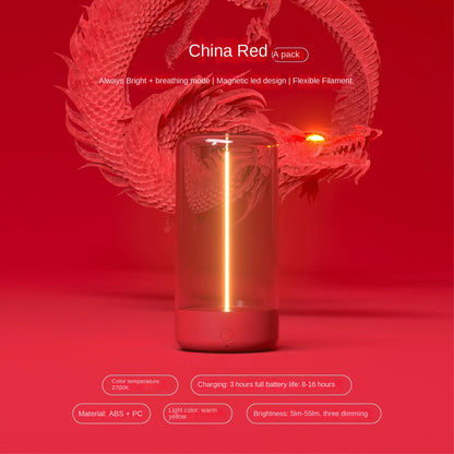 Portable LED Camping Lamp with Type-C Charging / Anti-Blue Light Night Light / Durable Creative Ambient Light