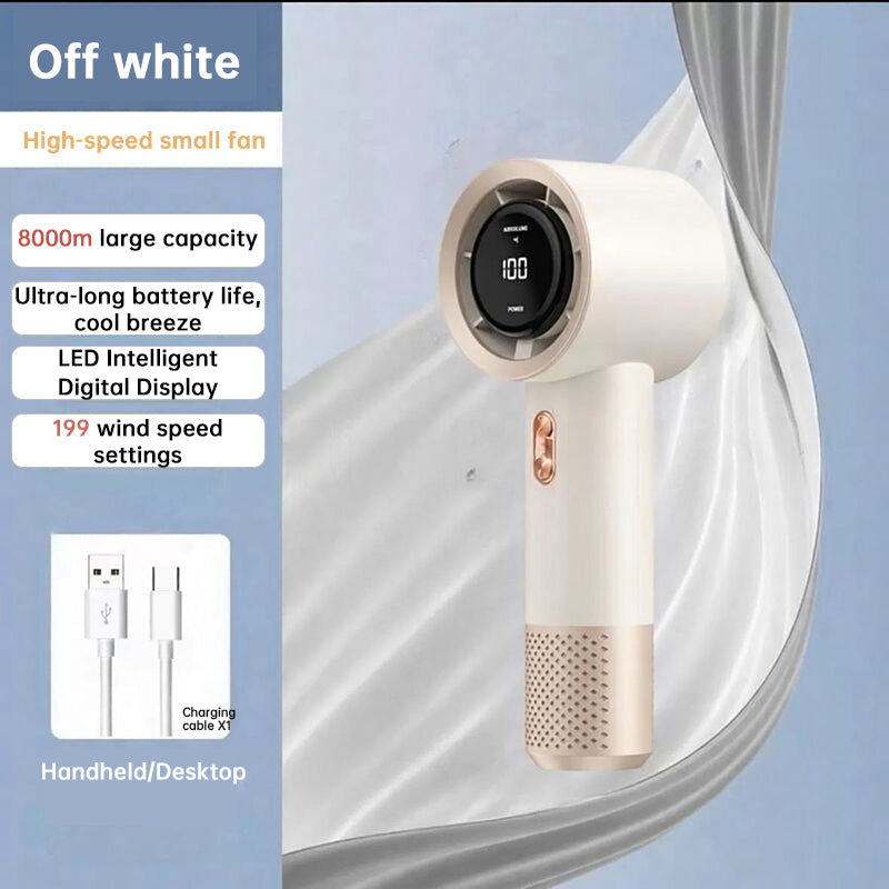 Handheld High Speed Mini Portable Fan | 199 Level Adjustable Personal Coole