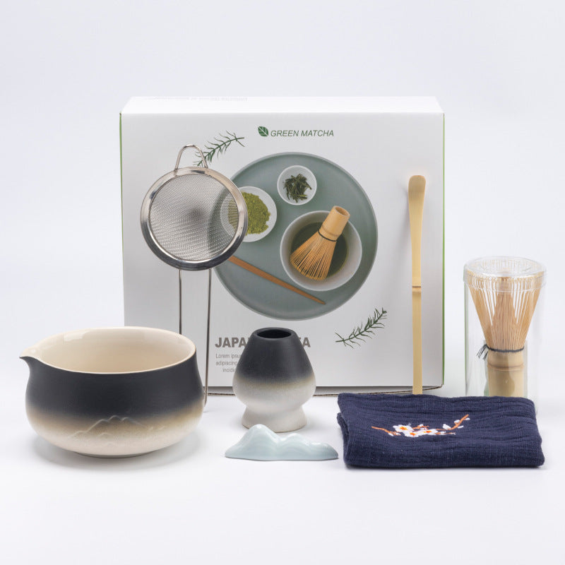 Premium Matcha Starter Kit for Tea Lovers - Complete 8-Piece Japanese Tea Ceremony Set in Gift Box