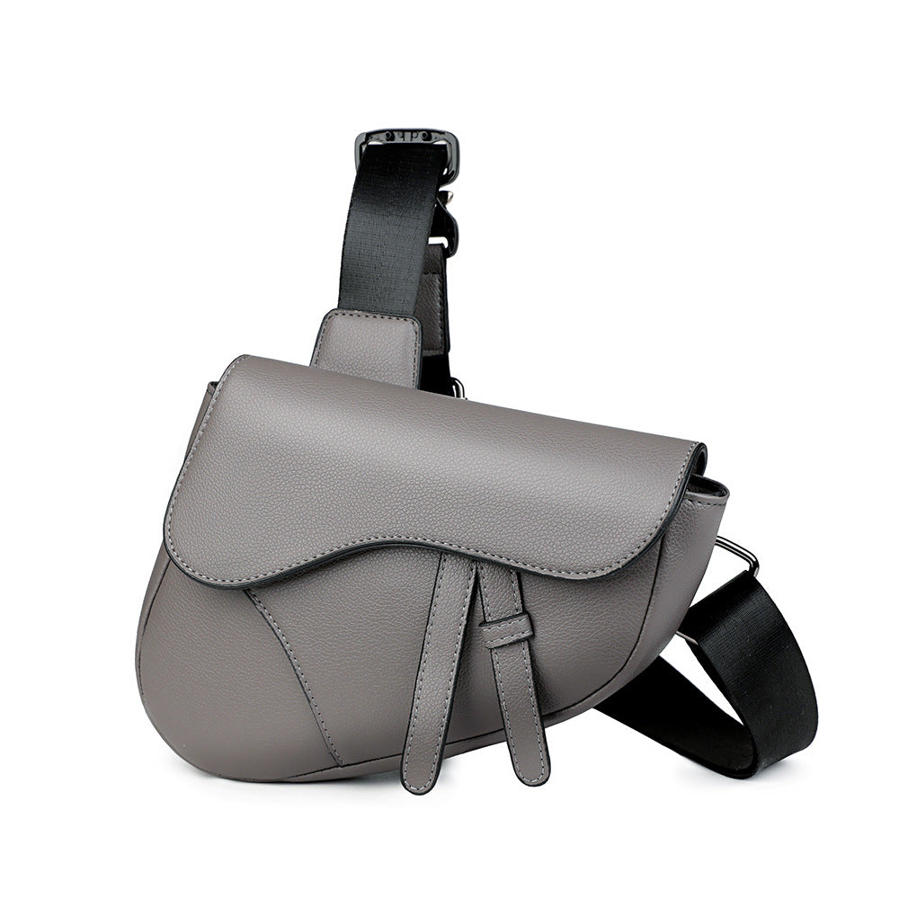Men's Stylish Crossbody Saddle Bag - Casual Travel & Daily Use Sling Bag