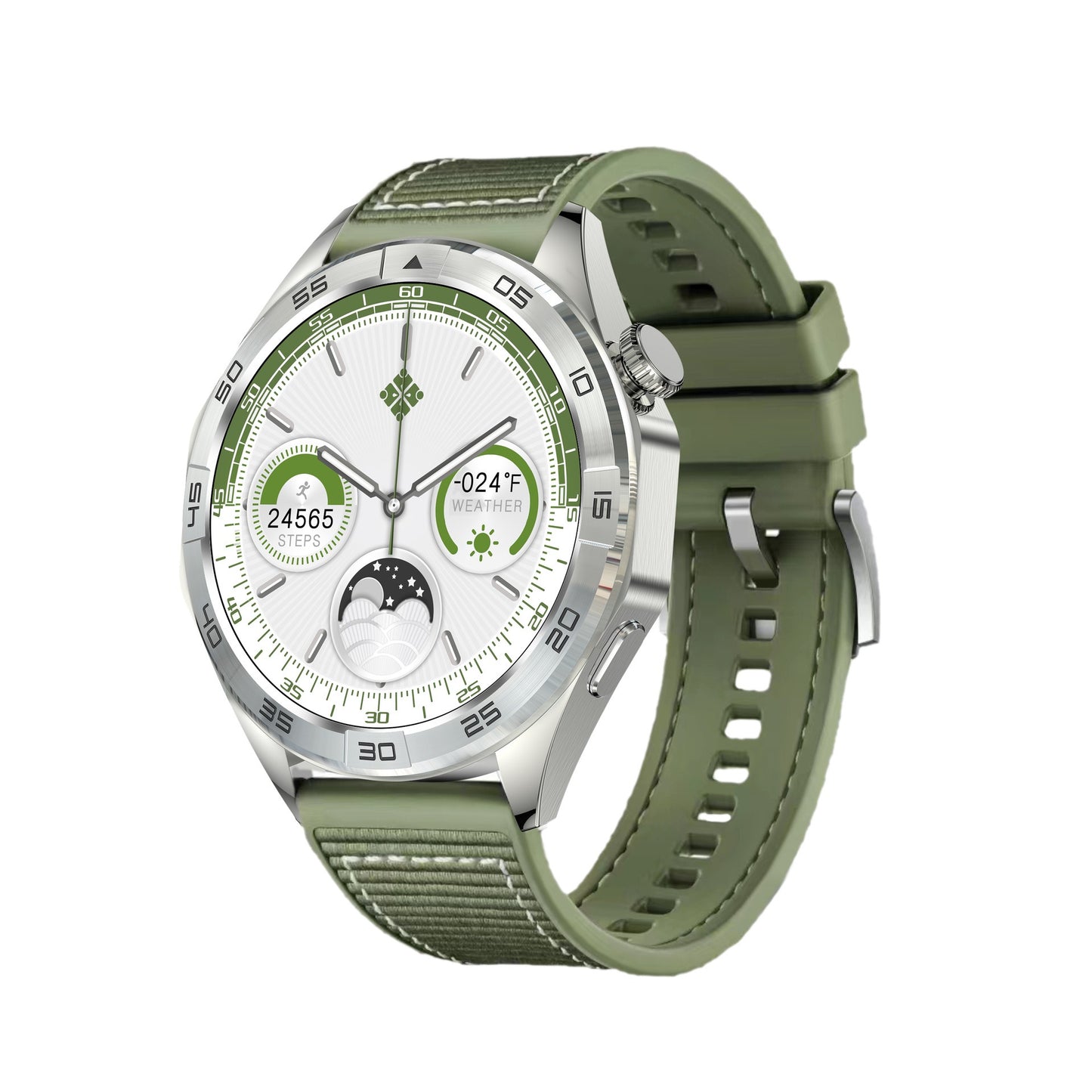 Luxury Business Smart Watch with Bluetooth Calling - Round Screen Health Monitoring Watch