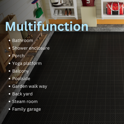 Non-Slip Drainage Floor Tiles for Showers, Patios, and Balconies