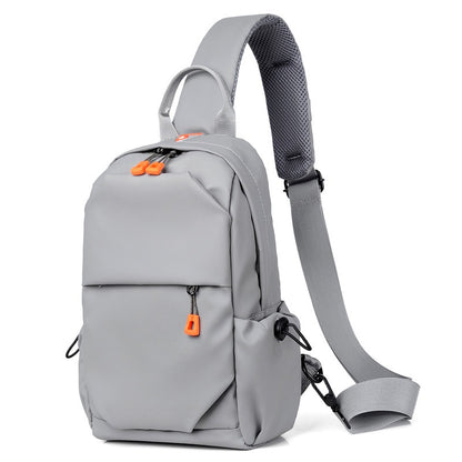 Fashionable Multi-functional Crossbody Shoulder Sling Bag - Gray