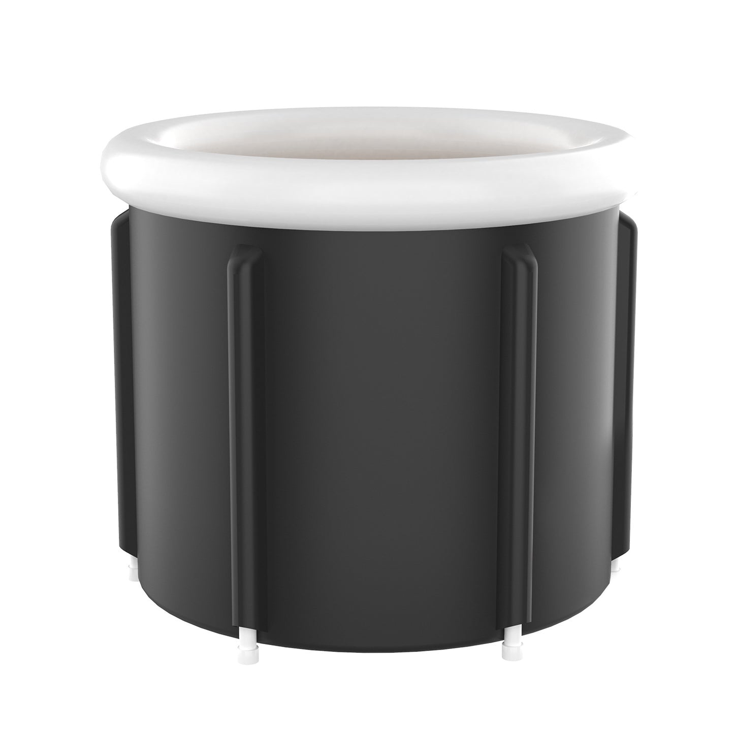 Large Household Foldable Black PVC Padded Ice Bath Bucket/SPA Bathtub