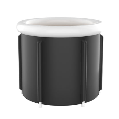 Large Household Foldable Black PVC Padded Ice Bath Bucket/SPA Bathtub